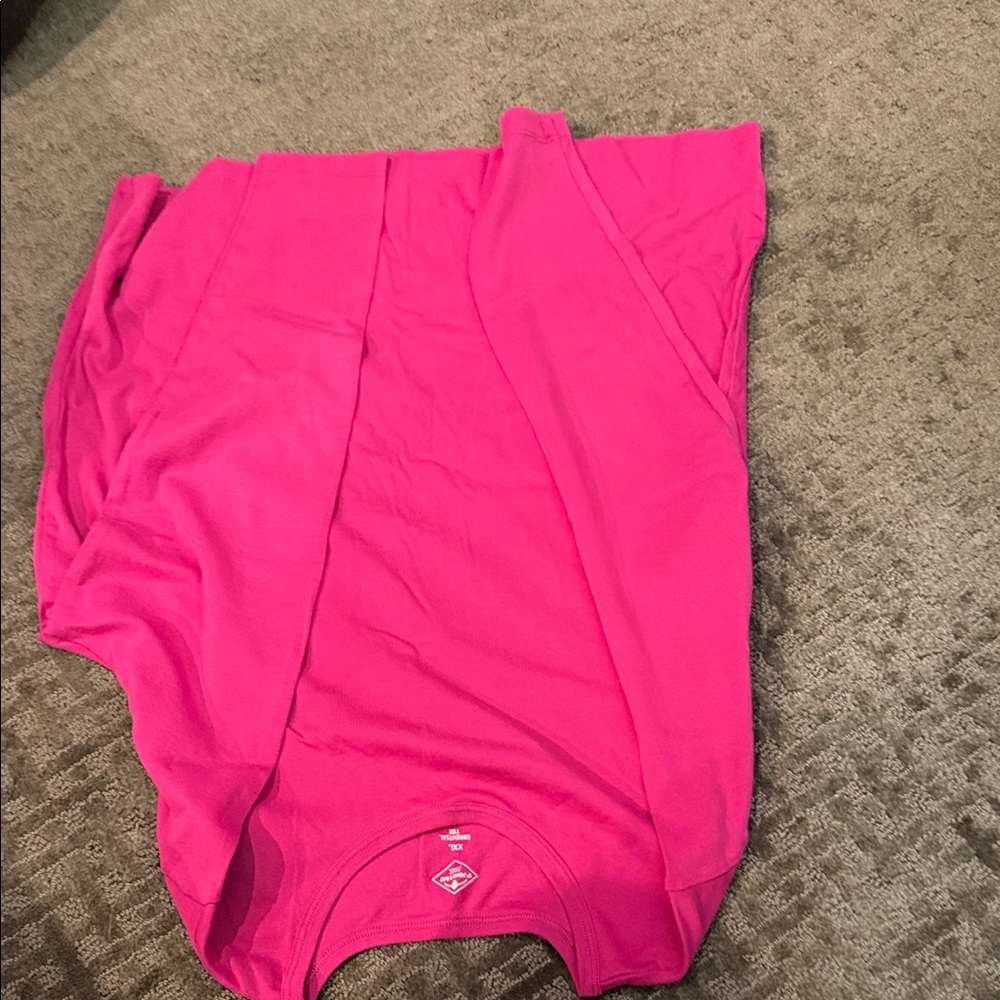 St. John's Bay Fuchsia Essential Tee